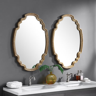 Uttermost Mirrors Ariane Gold Oval Mirror House of Isabella UK