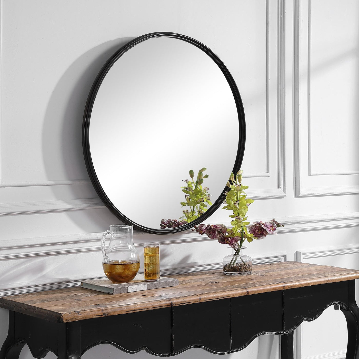 Uttermost Mirrors Belham Round Iron Mirror House of Isabella UK