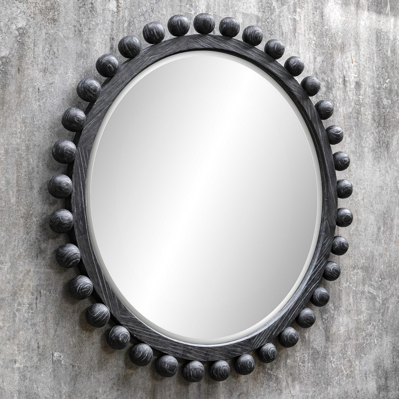 Uttermost Mirrors Black Label Brianza Round Mirror - 50 Ebony House of Isabella UK