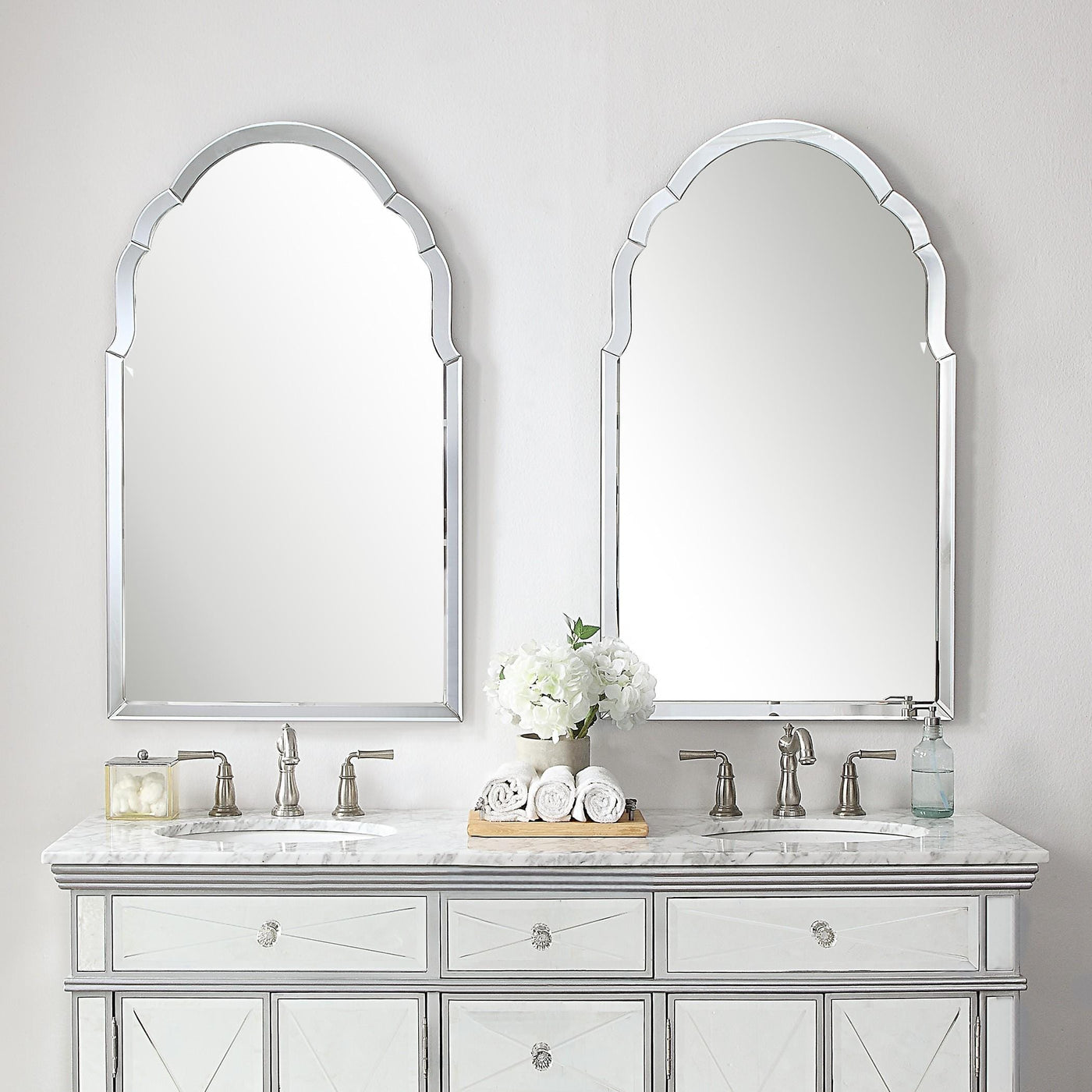 Uttermost Mirrors Brayden Frameless Arched Mirror House of Isabella UK