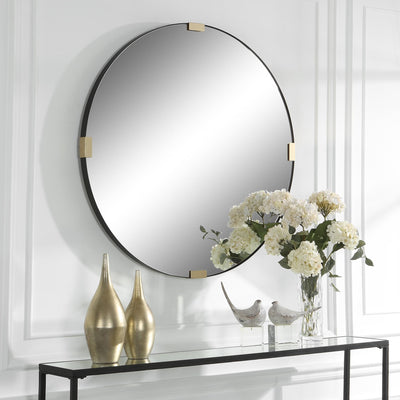 Uttermost Mirrors Clip Modern Round Mirror House of Isabella UK