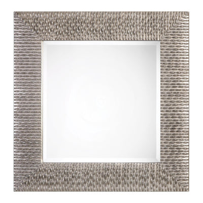 Uttermost Mirrors Cressida Distressed Silver Square Mirror House of Isabella UK