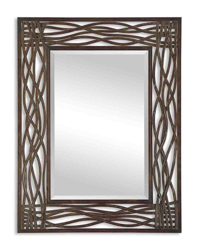 Uttermost Mirrors Dorigrass Brown Metal Mirror House of Isabella UK