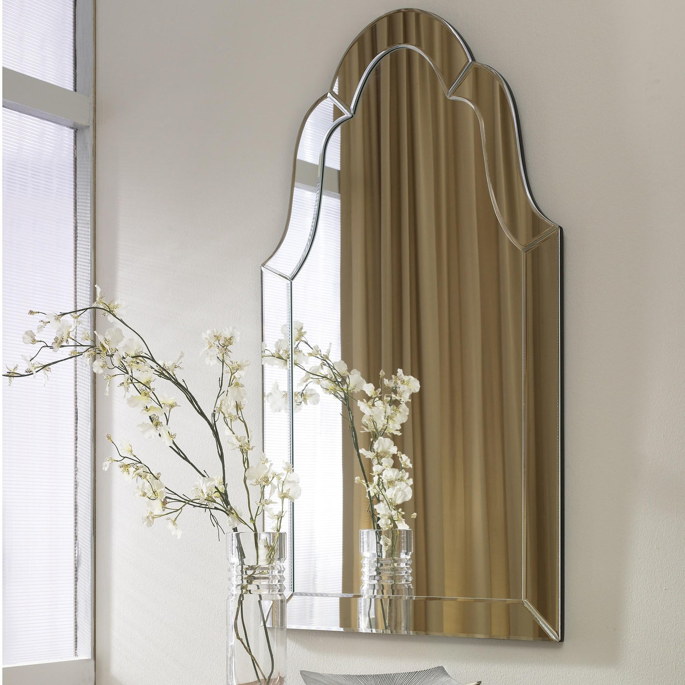 Uttermost Mirrors Hovan Frameless Arched Mirror House of Isabella UK