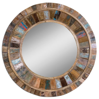 Uttermost Mirrors Jeremiah Round Wood Mirror House of Isabella UK