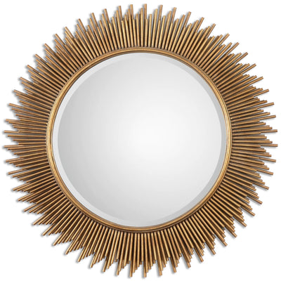 Uttermost Mirrors Marlo Round Gold Mirror House of Isabella UK
