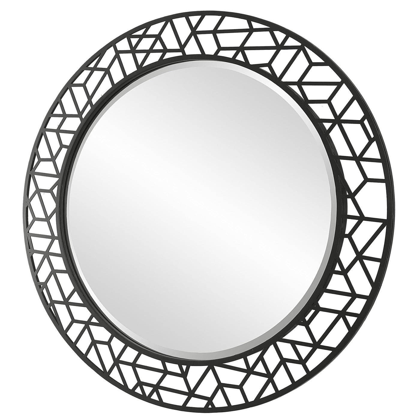 Uttermost Mirrors Mosaic Metal Round Mirror House of Isabella UK
