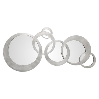 Uttermost Mirrors Odiana Silver Rings Modern Mirror House of Isabella UK