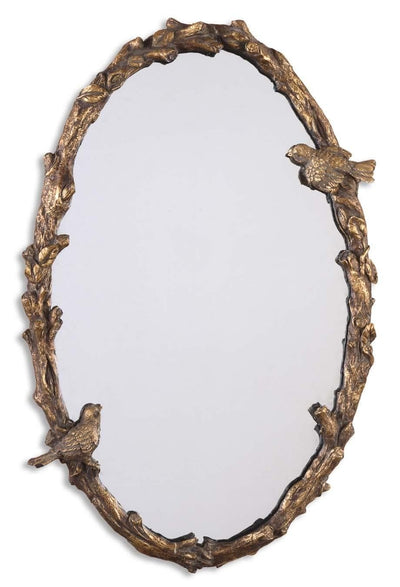 Uttermost Mirrors Paza Oval Vine Gold Mirror House of Isabella UK