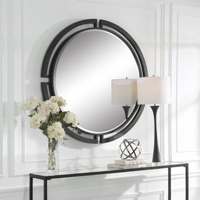 Uttermost Mirrors Quadrant Modern Round Mirror House of Isabella UK