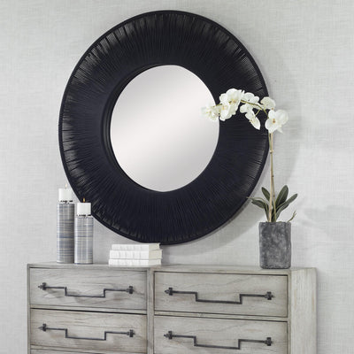 Uttermost Mirrors Sailor's Knot Black Round Mirror House of Isabella UK