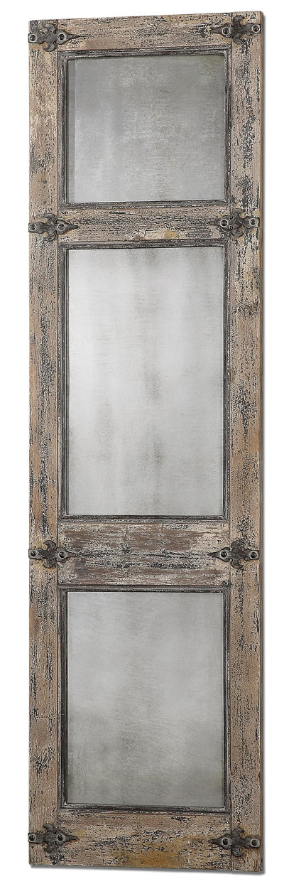 Uttermost Mirrors Saragano Distressed Leaner Mirror House of Isabella UK