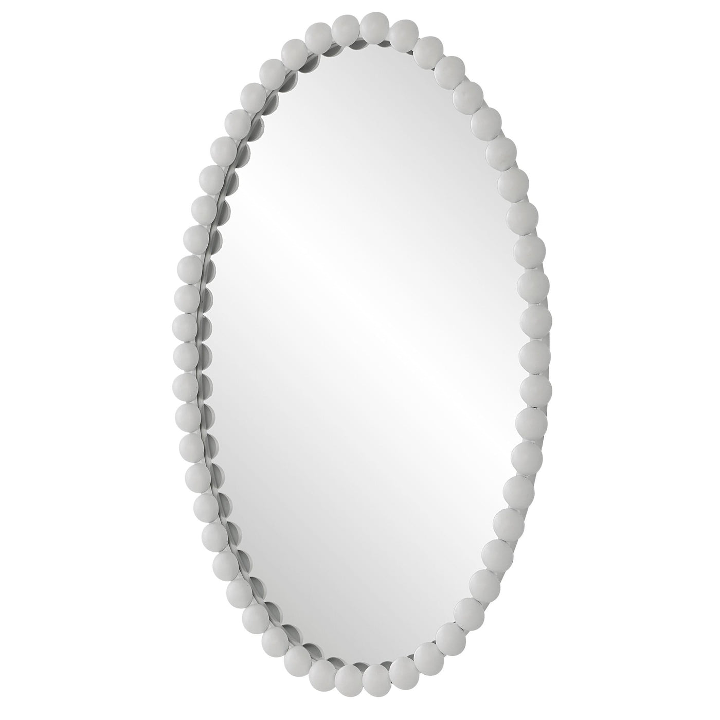 Uttermost Mirrors Serna White Oval Mirror House of Isabella UK