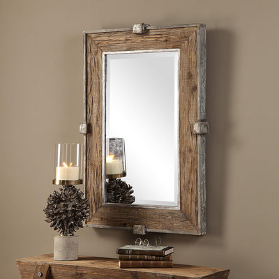 Uttermost Mirrors Siringo Weathered Wood Mirror House of Isabella UK