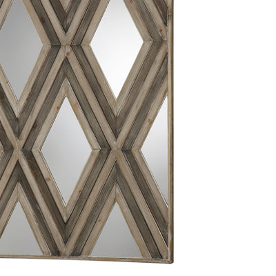 Uttermost Mirrors Tahira Geometric Argyle Pattern Wall Mirror House of Isabella UK