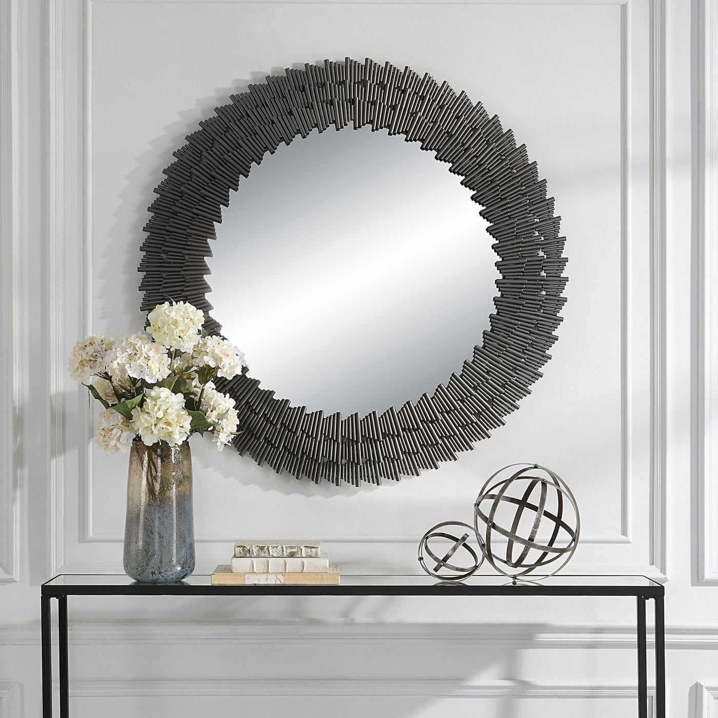 Uttermost Mirrors Uttermost Illusion Modern Round Mirror House of Isabella UK