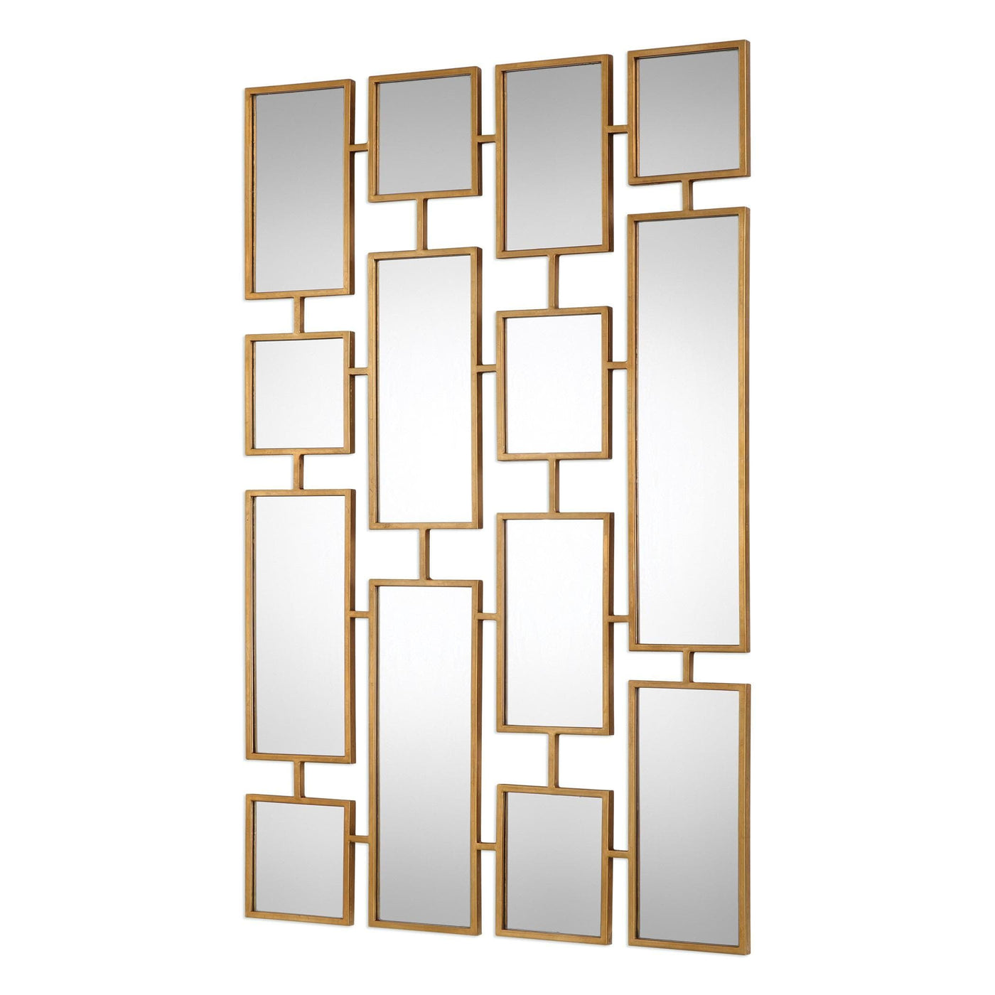 Uttermost Mirrors Uttermost Kennon Forged Gold Rectangles Mirror House of Isabella UK