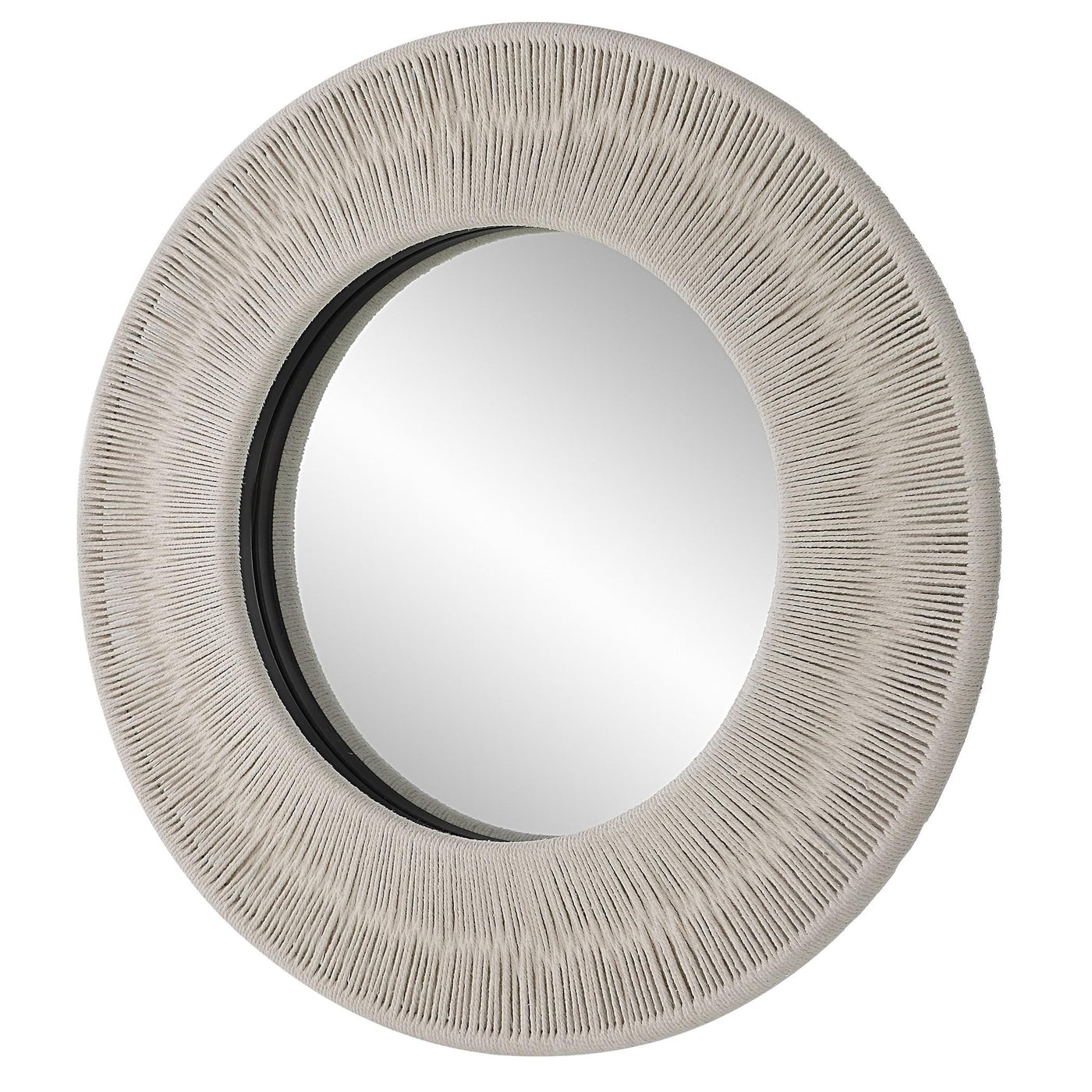 Uttermost Mirrors Uttermost Sailor's Knot White Small Round Mirror House of Isabella UK