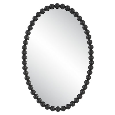 Uttermost Mirrors Uttermost Serna Black Oval Mirror House of Isabella UK