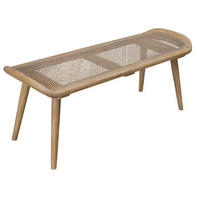 Uttermost Outdoors Arne Woven Rattan Bench House of Isabella UK