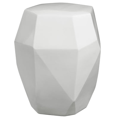 Uttermost Outdoors Maquette White Garden Stool House of Isabella UK