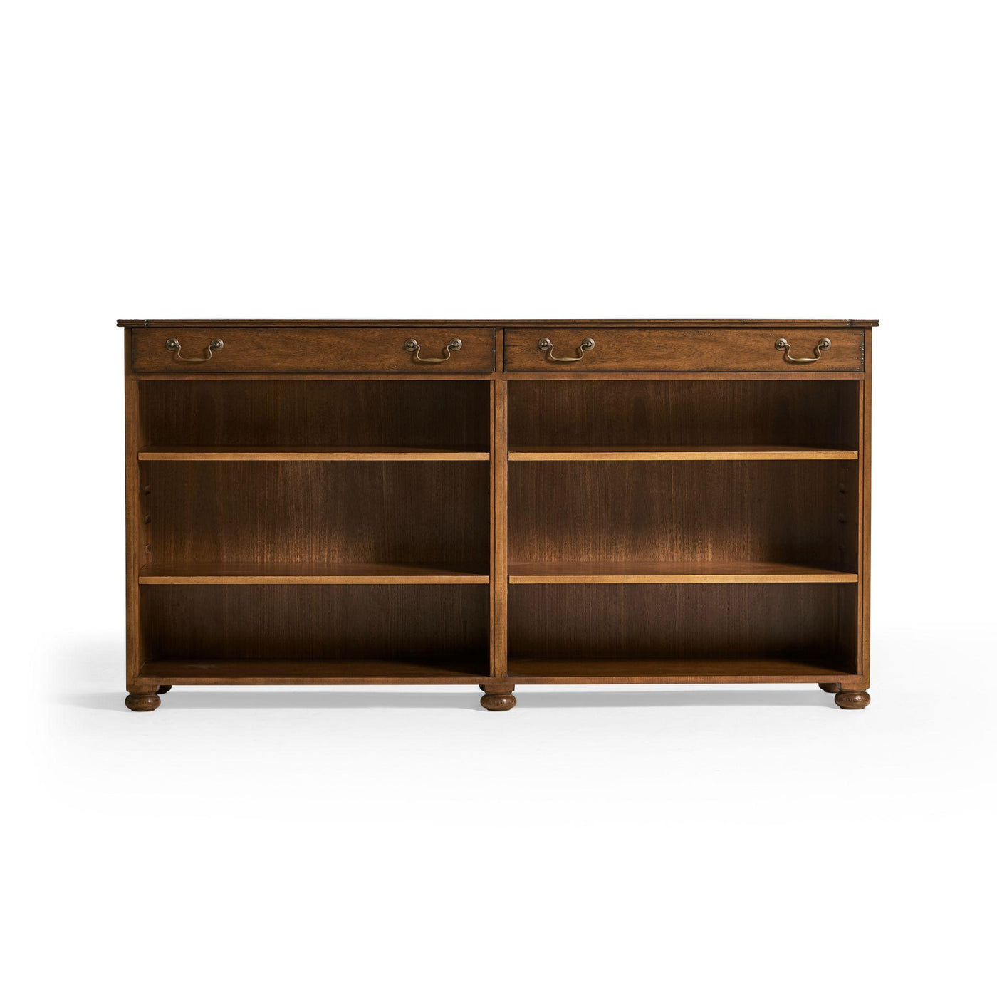 Jonathan Charles Low Double Bookcase Rural