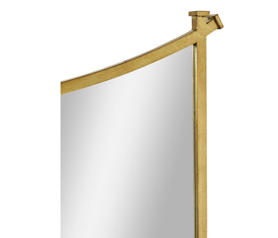 Jonathan Charles Wall Mirror Contemporary Inverted Arch - Gilded