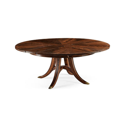 Jonathan Charles Round Dining Table Georgian with Self-storing Leaves