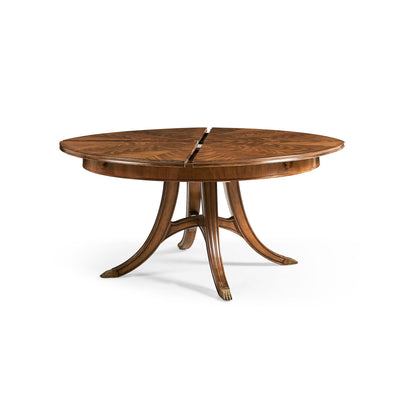 Jonathan Charles Round Dining Table Monarch with Self Storing Leaves