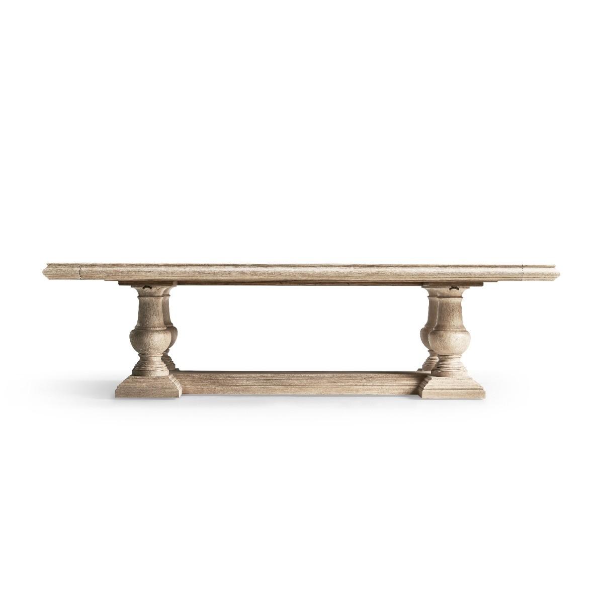 Jonathan Charles Refectory Dining Table Eclectic in Limed Acacia