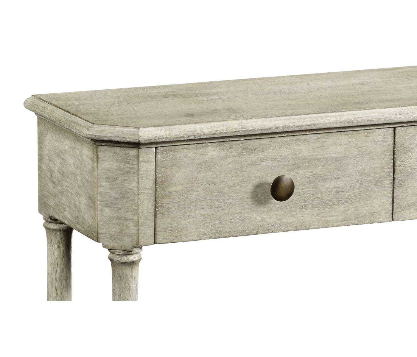 Jonathan Charles Large Narrow Console Table Victorian in Rustic Grey