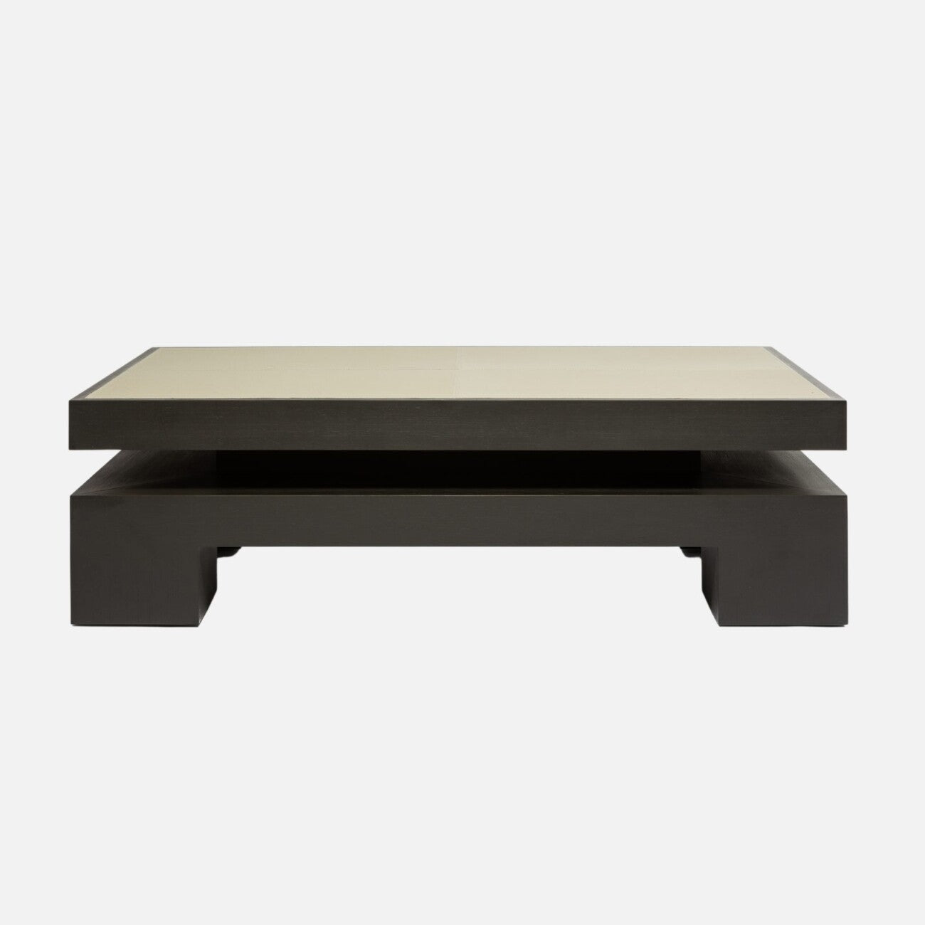 Maison Coffee Table French Grey Leather