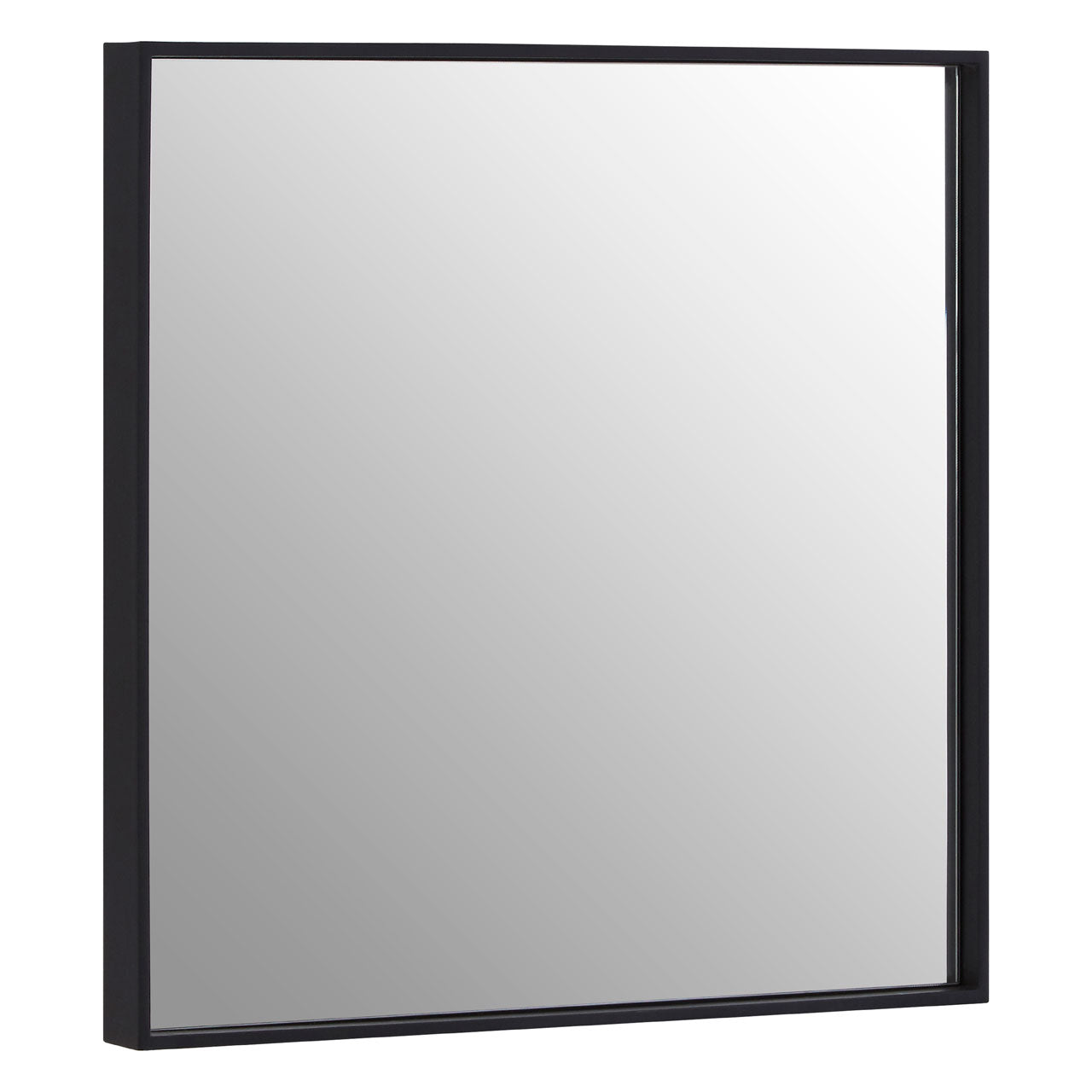 Matt Black Medium Square Wall Mirror