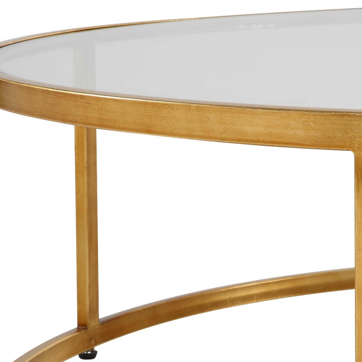 Uttermost Radius Modern Circular Coffee Table