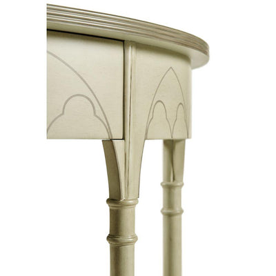 Jonathan Charles Gothic Painted Sage Console Table