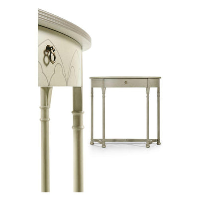 Jonathan Charles Gothic Painted Sage Console Table
