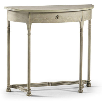 Jonathan Charles Gothic Painted Grey Console Table