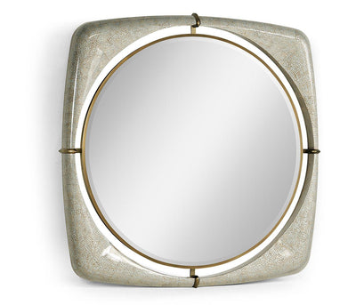 Jonathan Charles Garonne Eggshell Framed Mirror - Large