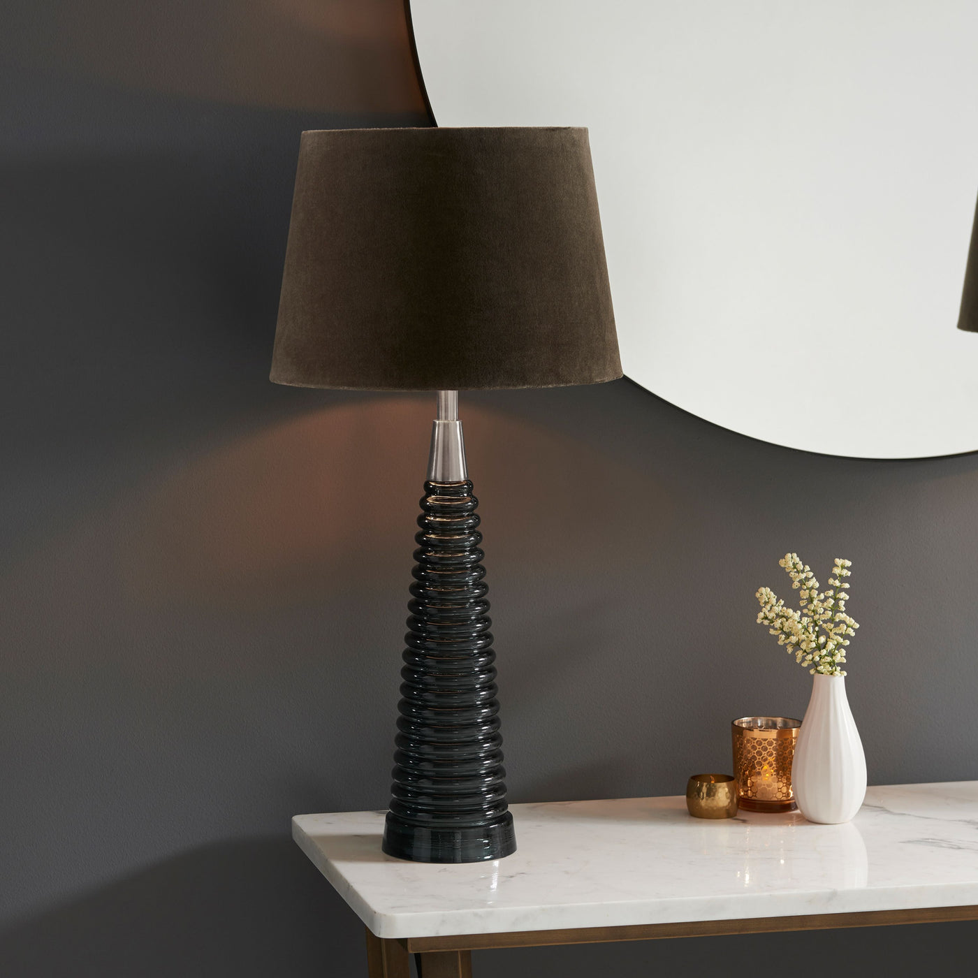 Dundraw Grey Table Lamp