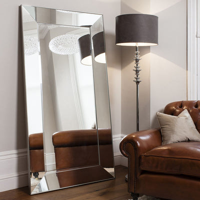 Hedsor Mirrored Frame Leaner Mirror 72"x36"