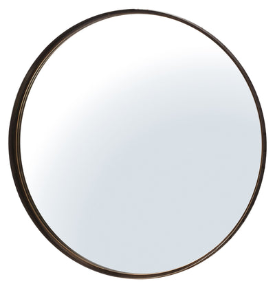 Carrog Bronze Metal Round Mirror W840 x H840mm