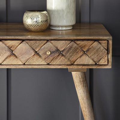 Hayle Console Table Burnt Wax