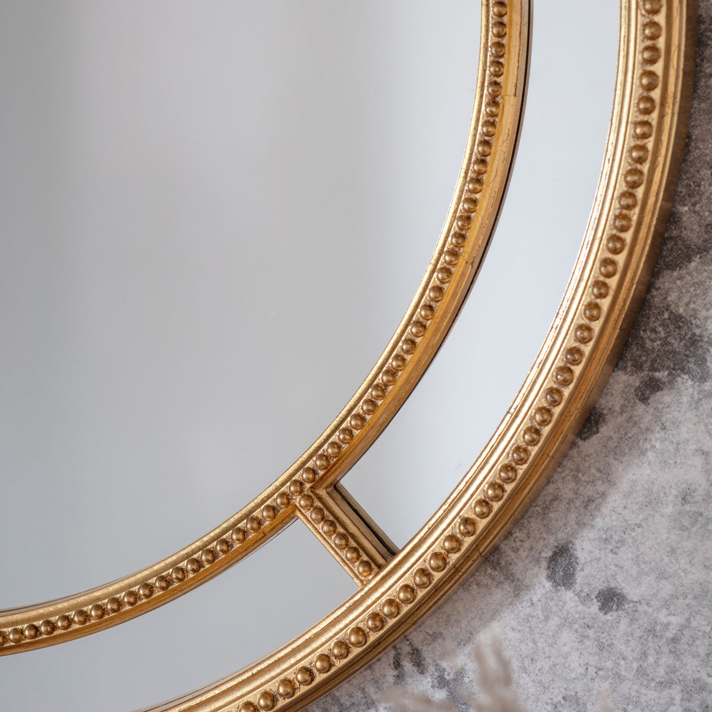 Grangemouth Round Mirror Gold