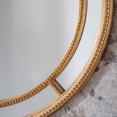 Grangemouth Round Mirror Gold