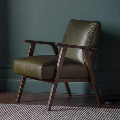 Dysart Armchair Heritage Green Leather