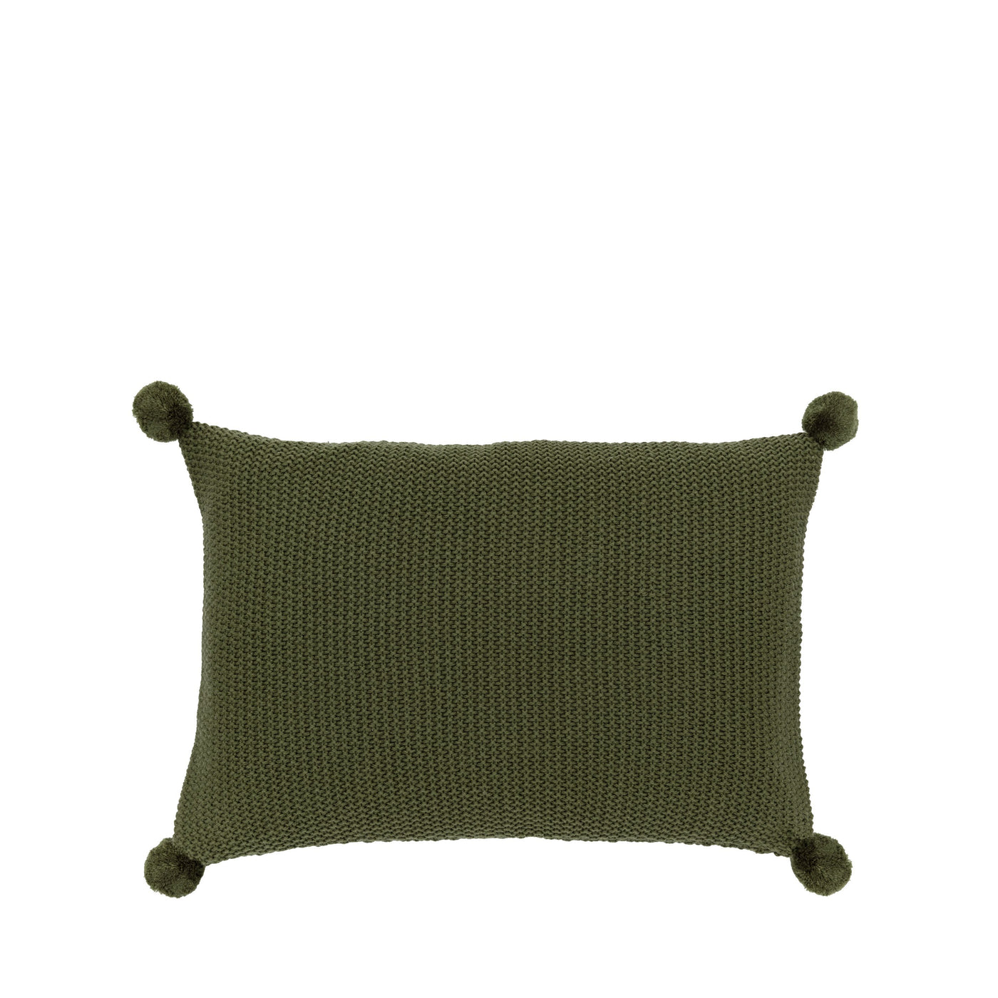 Moss Stitch PomPom Cushion Cover