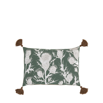 Thistle Cushion Cover Oxford Olive