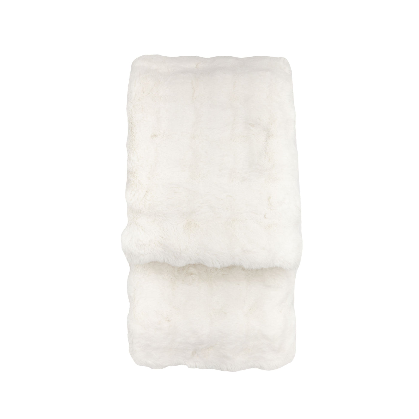 Marshmallow Rabbit Fur Throw Cream