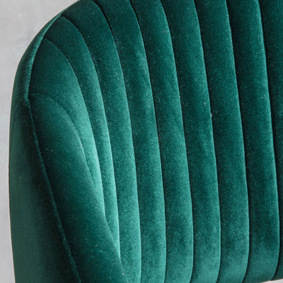 Dunball Swivel Chair Green Velvet