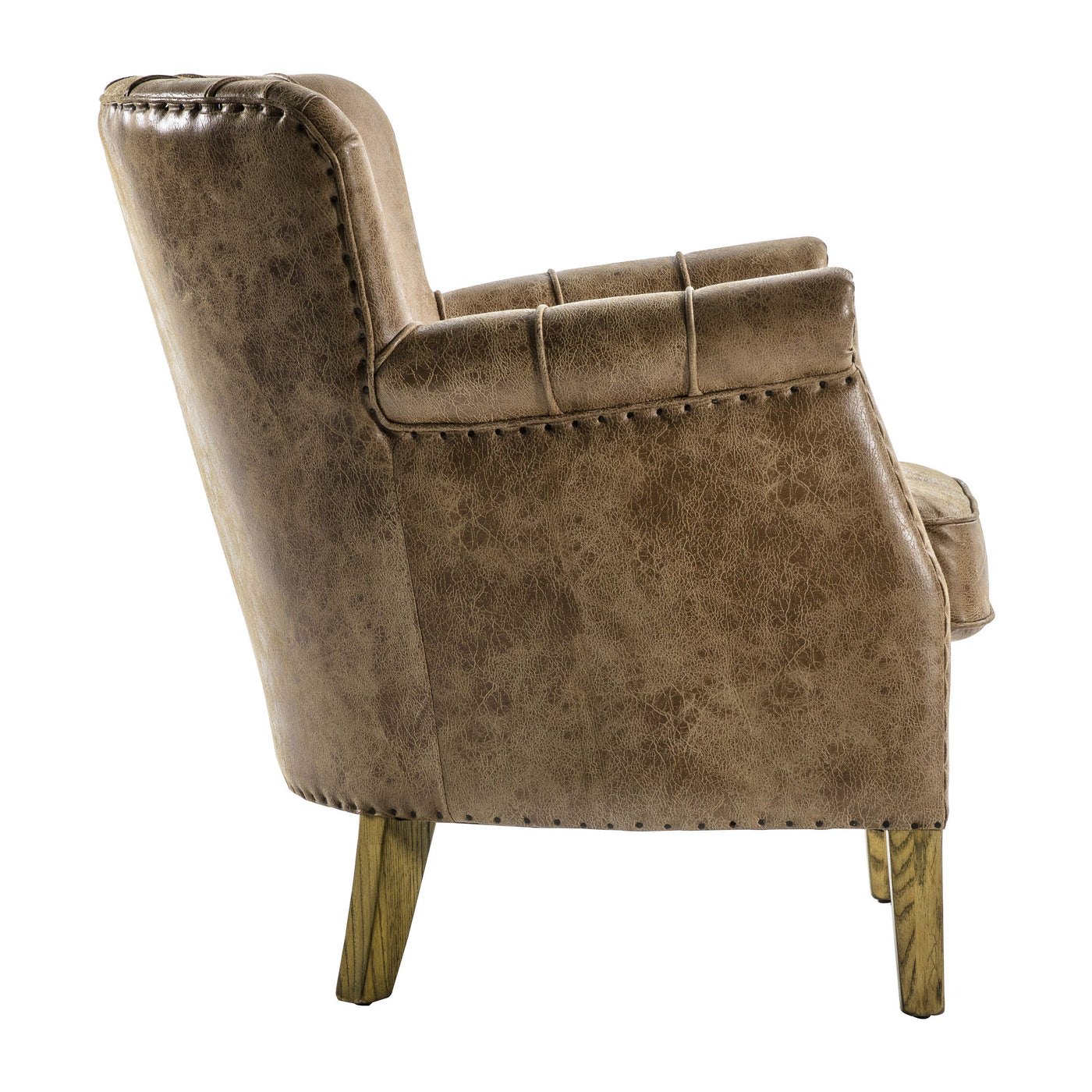 Chew Armchair Brown Leather